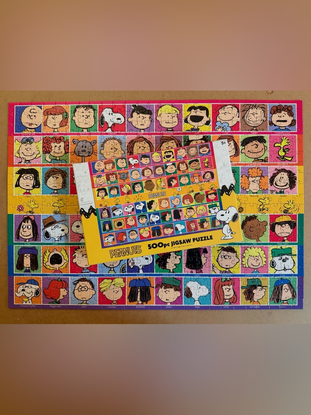 RoseArt Peanuts Snoopy Charlie Brown 500 Piece Jigsaw Puzzle